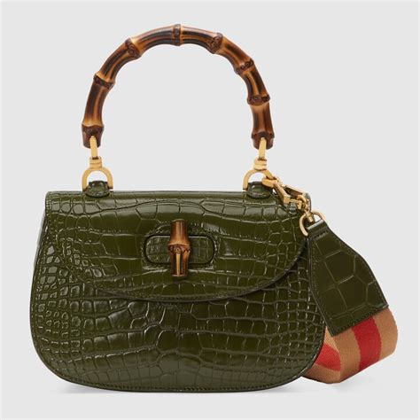 borsa gucci bamboo coccodrillo prezzo|Gucci Livermore Outlet.